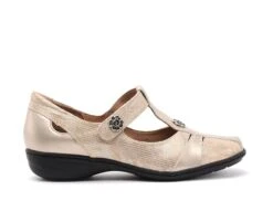 Artika Ballerines Femme Incise Or