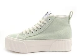 No Name Boots Bottine Femme Iron Mid Side Vert -REN Chaussures Magasin 9671201 3