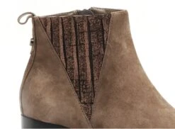 Fugitive Boots Bottine Talons Femme Flak Beige -REN Chaussures Magasin 9824601 6