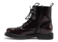 Margarita Mariotti Boots Bottine Plates Femme Doctor Polido Bordeaux -REN Chaussures Magasin 9863001 3
