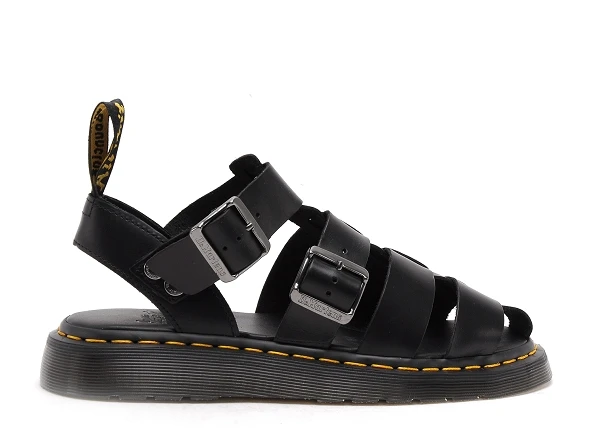 Dr. Martens Dr Martens Nu Pieds Homme Garin Noir 1 Dr. Martens Dr Martens Nu Pieds Homme Garin Noir