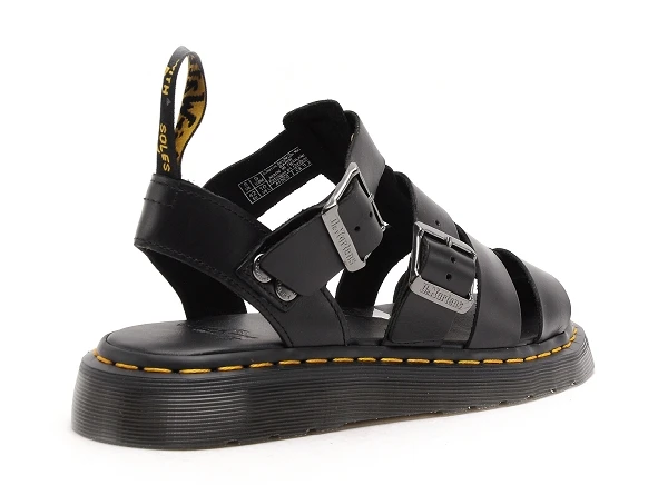 Dr. Martens Dr Martens Nu Pieds Homme Garin Noir 5 Dr. Martens Dr Martens Nu Pieds Homme Garin Noir – Image 5