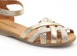 Margarita Mariotti Nu Pieds Plats Femme 2404 Or -REN Chaussures Magasin 9942601 6