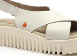 *art Art Nu Pieds Plats Femme Brithon 1574 Beige -REN Chaussures Magasin 9943801 6