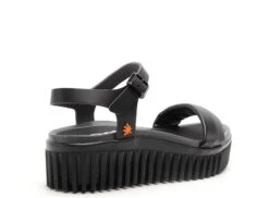 *art Art Nu Pieds Plats Femme Brithon 1572 Noir -REN Chaussures Magasin 9944002 5