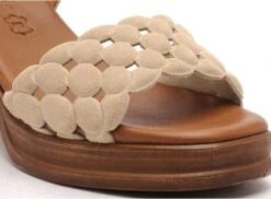Eva Frutos Nu Pieds Talons Femme 3683 Beige -REN Chaussures Magasin 9947101 6
