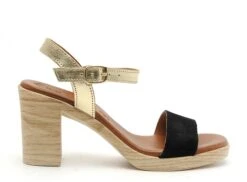 Eva Frutos Nu Pieds Talons Femme 990 Noir