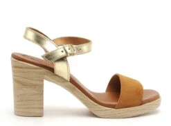 Eva Frutos Nu Pieds Talons Femme 990 Marron