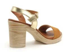 Eva Frutos Nu Pieds Talons Femme 990 Marron -REN Chaussures Magasin 9947302 5