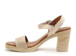 Eva Frutos Nu Pieds Talons Femme 990 Beige -REN Chaussures Magasin 9947402 3