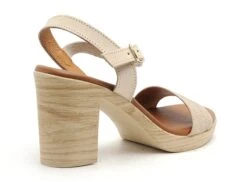 Eva Frutos Nu Pieds Talons Femme 990 Beige -REN Chaussures Magasin 9947402 5