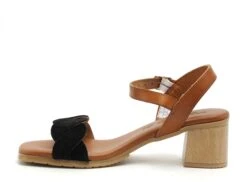 Eva Frutos Nu Pieds Talons Femme 3439 Noir -REN Chaussures Magasin 9947501 3