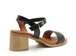 Eva Frutos Nu Pieds Talons Femme 3490 Noir -REN Chaussures Magasin 9947602 5