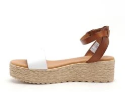 Eva Frutos Nu Pieds Plats Femme 752 Blanc -REN Chaussures Magasin 9948302 3