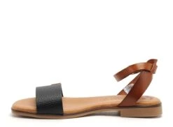 Eva Frutos Nu Pieds Plats Femme 3052 Noir -REN Chaussures Magasin 9948804 3