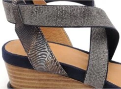 Mamzelle Nu Pieds Talons Femme Naf Bleu -REN Chaussures Magasin 9950102 6