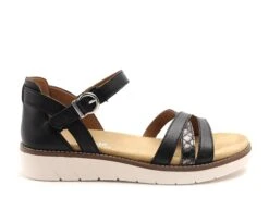 Remonte Nu Pieds Plats Femme D2046 Noir