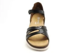 Remonte Nu Pieds Plats Femme D2046 Noir -REN Chaussures Magasin 9950701 4