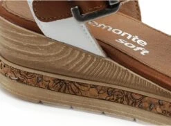 Remonte Nu Pieds Talons Femme D3052 Blanc -REN Chaussures Magasin 9951602 6