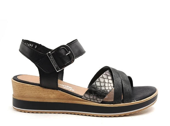 Remonte Nu Pieds Talons Femme D6454 Noir 1 Remonte Nu Pieds Talons Femme D6454 Noir