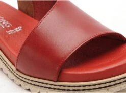 Dorking Nu Pieds Plats Femme Espe D8771 Rouge -REN Chaussures Magasin 9979102 6