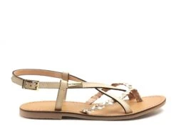 Les Tropeziennes Nu Pieds Plats Femme Chou F Beige