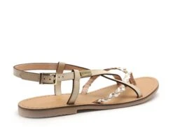 Les Tropeziennes Nu Pieds Plats Femme Chou F Beige -REN Chaussures Magasin 9990901 5