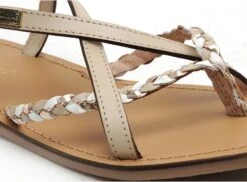 Les Tropeziennes Nu Pieds Plats Femme Chou F Beige -REN Chaussures Magasin 9990901 6