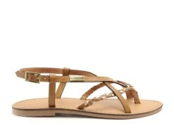 Les Tropeziennes Nu Pieds Plats Femme Chou F Marron