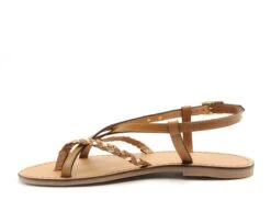 Les Tropeziennes Nu Pieds Plats Femme Chou F Marron -REN Chaussures Magasin 9990902 3