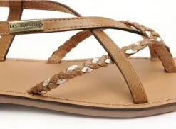 Les Tropeziennes Nu Pieds Plats Femme Chou F Marron -REN Chaussures Magasin 9990902 6