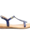 Les Tropeziennes Nu Pieds Plats Femme Hamess F Bleu