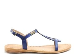 Les Tropeziennes Nu Pieds Plats Femme Hamess F Bleu