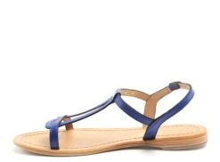 Les Tropeziennes Nu Pieds Plats Femme Hamess F Bleu -REN Chaussures Magasin 9991201 3