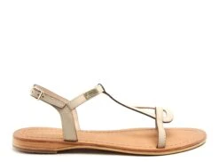 Les Tropeziennes Nu Pieds Plats Femme Hamess F Beige