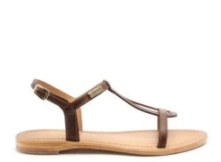 Les Tropeziennes Nu Pieds Plats Femme Hamess F Marron