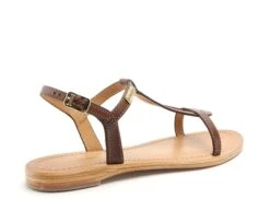 Les Tropeziennes Nu Pieds Plats Femme Hamess F Marron -REN Chaussures Magasin 9991204 5