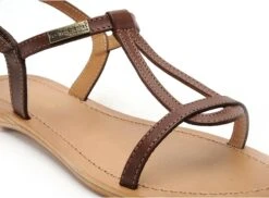 Les Tropeziennes Nu Pieds Plats Femme Hamess F Marron -REN Chaussures Magasin 9991204 6