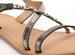 Les Tropeziennes Nu Pieds Plats Femme Hanano F Noir -REN Chaussures Magasin 9991302 6