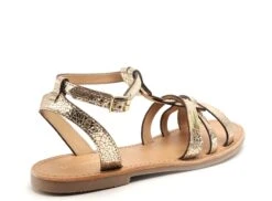 Les Tropeziennes Nu Pieds Plats Femme Hamsuni F Or -REN Chaussures Magasin 9991401 5