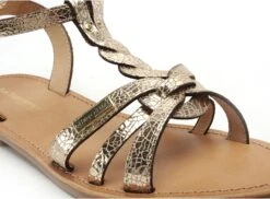 Les Tropeziennes Nu Pieds Plats Femme Hamsuni F Or -REN Chaussures Magasin 9991401 6