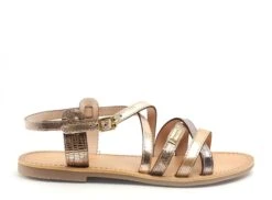 Les Tropeziennes Nu Pieds Plats Femme Hapaxgum F Or