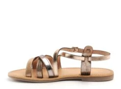 Les Tropeziennes Nu Pieds Plats Femme Hapaxgum F Or -REN Chaussures Magasin 9991602 3