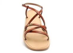 Les Tropeziennes Nu Pieds Plats Femme Harryna F Orange -REN Chaussures Magasin 9991801 4