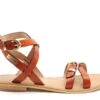 Les Tropeziennes Nu Pieds Plats Femme Hepana F Orange