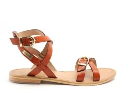 Les Tropeziennes Nu Pieds Plats Femme Hepana F Orange