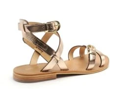 Les Tropeziennes Nu Pieds Plats Femme Hepana F Or -REN Chaussures Magasin 9991902 5