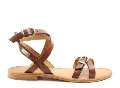 Les Tropeziennes Nu Pieds Plats Femme Hepana F Marron