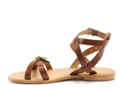 Les Tropeziennes Nu Pieds Plats Femme Hepana F Marron -REN Chaussures Magasin 9991903 3