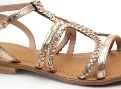 Les Tropeziennes Nu Pieds Plats Femme Bongo F Or -REN Chaussures Magasin 9992101 6